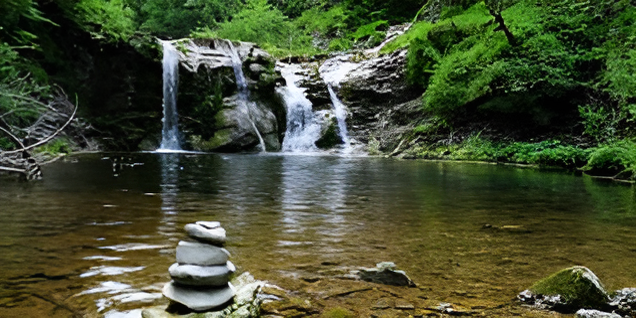 Madammakkulam Waterfalls near Kuttikkanam in Kerala