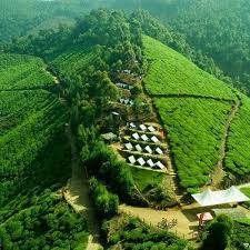 Trekking trail through forested hills of Suryanelli, Kerala